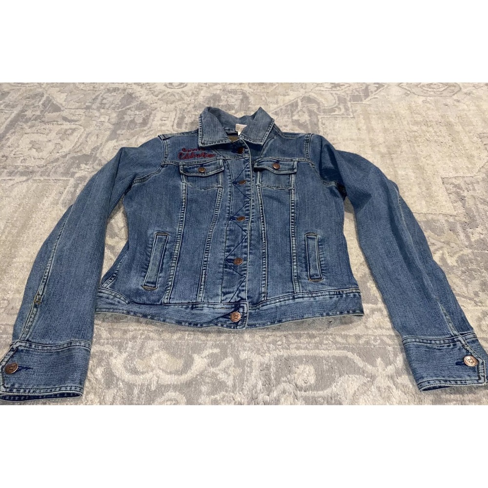 New Reichert Celebration Cruel Girl womens Jean jacket Sz medium - Picture 1 of 7